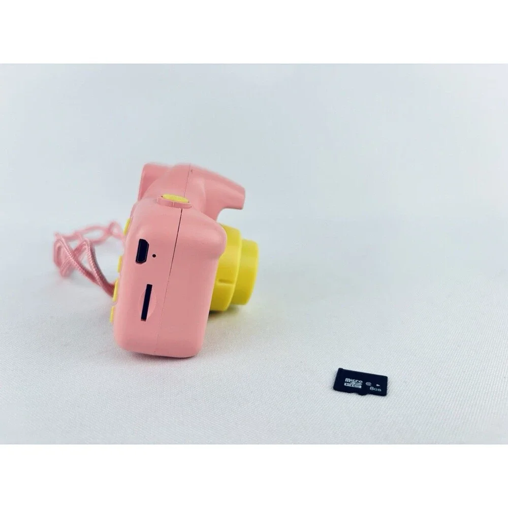 Digital Camera Brilliant Innovations - Pink- 8gb‎ Micro SD Card - Kid Child -